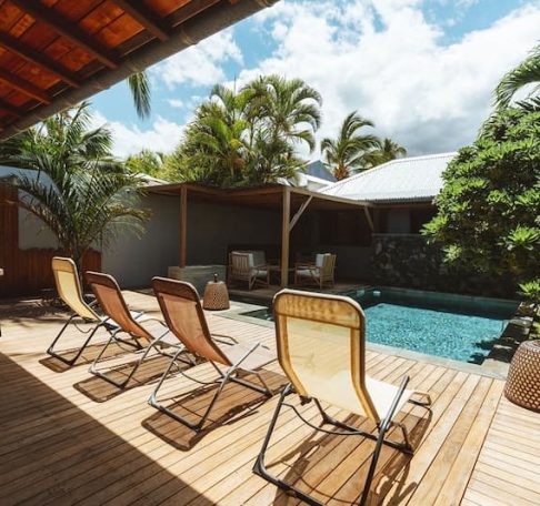 villa avec piscine à la Réunion