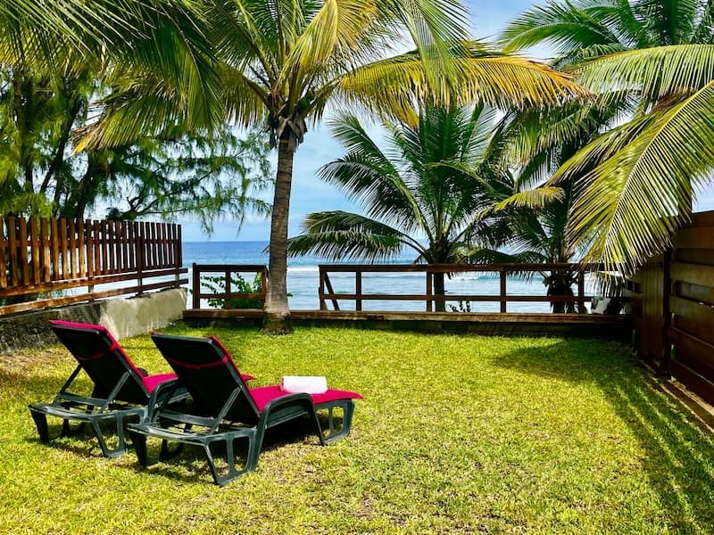 bungalow rêve à la plage à l'hermitage à la réunion
