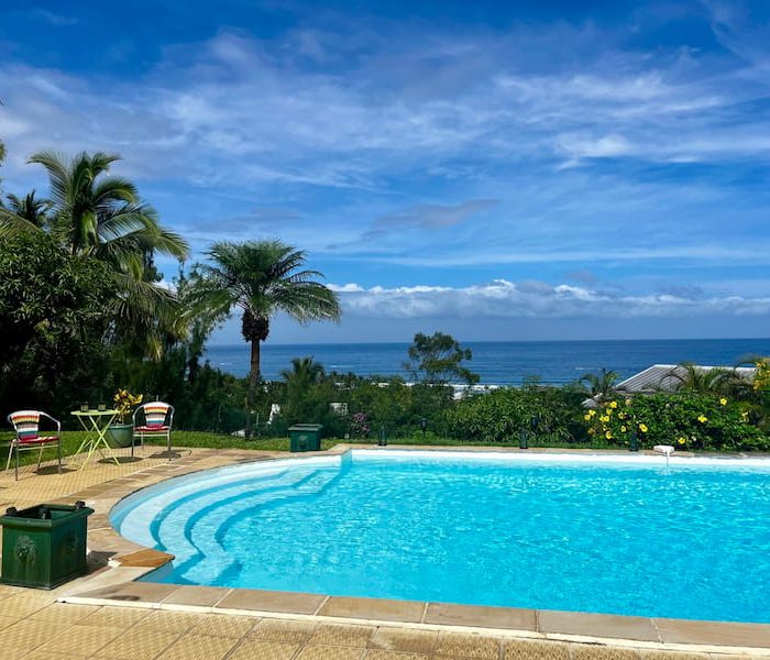 villa anjou avec piscine vue mer à la Réunion
